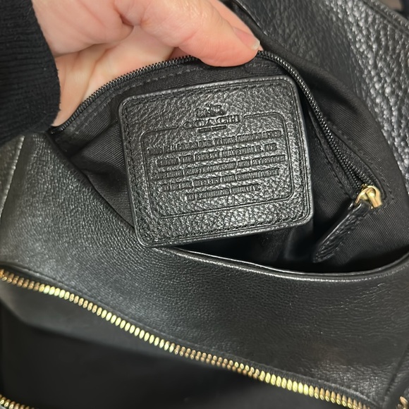 Like new black and gold coach bag - Picture 6 of 7